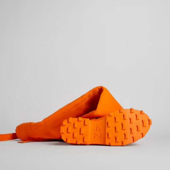RARE! CamperLab Traktori Above-Knee Boot Orange Vulcanized US SZ12 New/Tags/Box main image 4